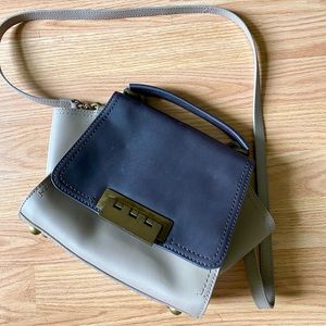 Zac Posen brown leather crossbody